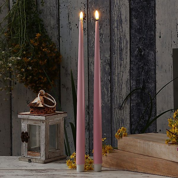 Deluxe Homeart LED-Kerze LED Stabkerzen ELLA günstig online kaufen