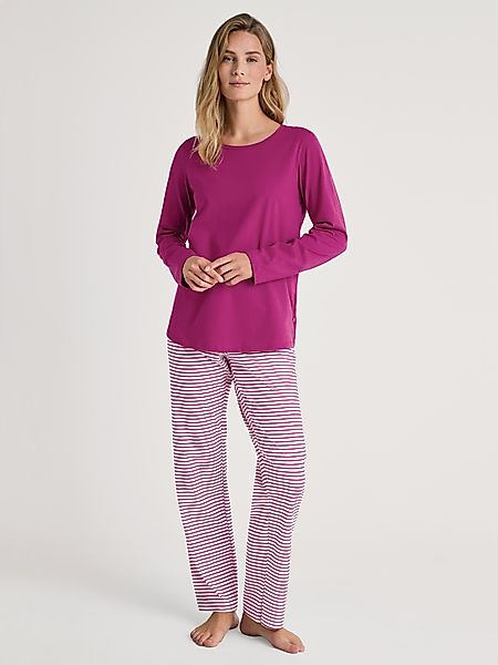 CALIDA Schlafanzug "Graphic Nights", (2 tlg.), Streifen-Design, Single Jers günstig online kaufen