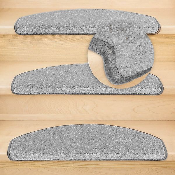 Metzker® Stufenmatte Stufenmatte Fuerth Halbrund Grau günstig online kaufen