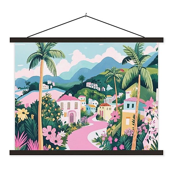 MuchoWow Poster Bunt - Häuser - günstig online kaufen