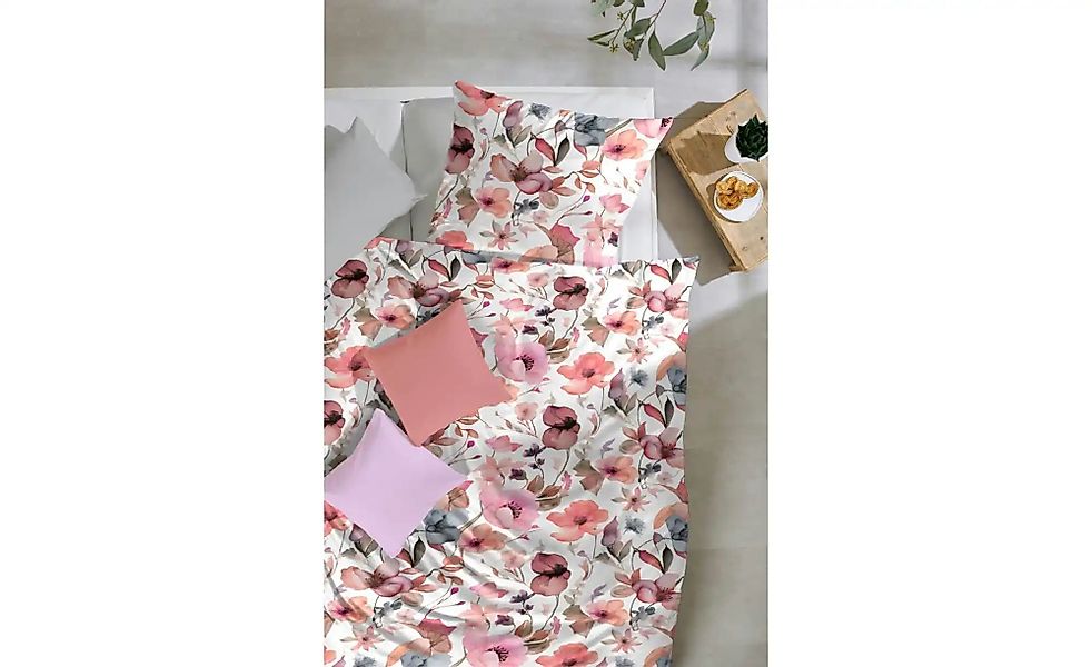 Primera Bettwäsche "Primera Mako-Satin-Bettwäsche Viola" 2 Stk. mit einem k günstig online kaufen