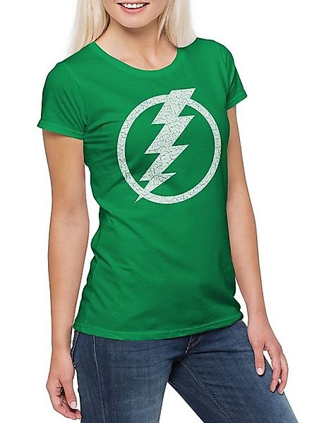 Urban Backwoods Print-Shirt Green Storm Logo Damen T-Shirt City Stadt Morta günstig online kaufen