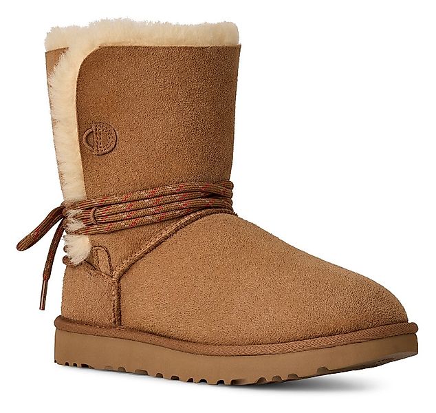 UGG BAILEY TIE Winterboots Winterboots, Schlupfstiefel mit Lammfell-Besatz günstig online kaufen