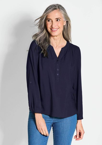 GOLDNER Schlupfbluse Elegante Viskosebluse mit V-Ausschnitt günstig online kaufen