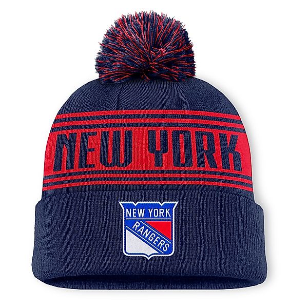 Fanatics Bommelmütze "Fanatics Mütze New York Rangers A/ Beanie Cuff W/Pom" günstig online kaufen