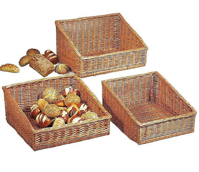 Dekoleidenschaft Brotkorb aus Weide geflochten, Buffetkorb günstig online kaufen