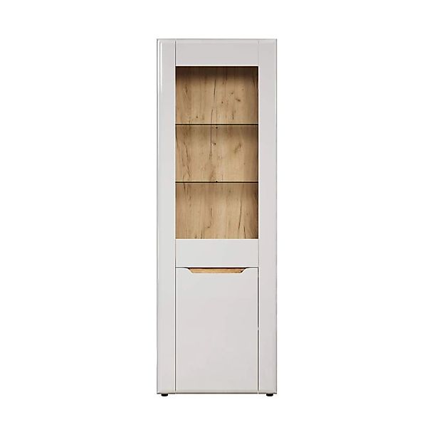 ebuy24 Marlon Vitrinenschrank Weiß Hochglanz günstig online kaufen