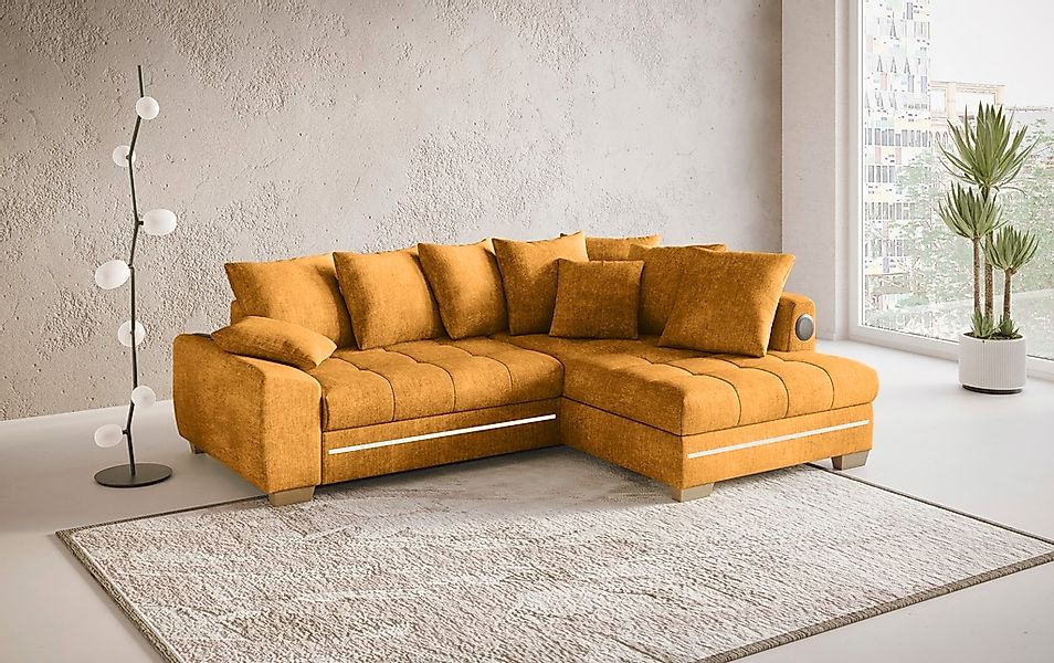 Mr. Couch Ecksofa "Nikita II, L-Form", RGB-LED, Bluetooth-Soundsystem, wahl günstig online kaufen