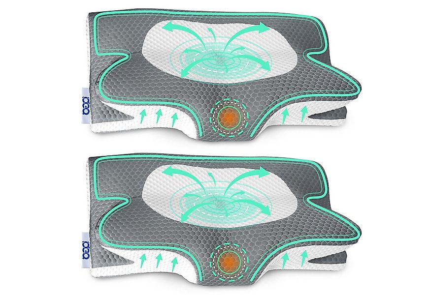 Esun Nackenstützkissen Nackenstützkissen, Kopfkissen Memory Foam, Kissen Se günstig online kaufen