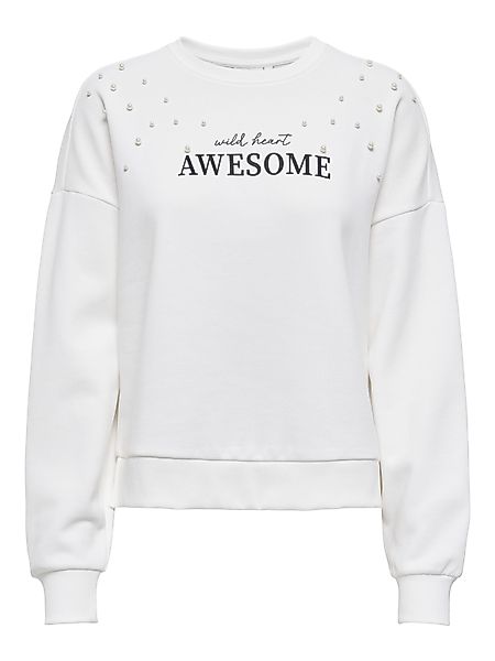 ONLY Sweatshirt ONLJENNA L/S O-NECK EMB. günstig online kaufen