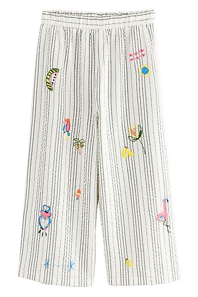 Next Palazzohose Verzierte Hose mit weitem günstig online kaufen