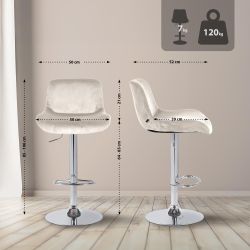 CLP Barhocker Solon, Samt- oder Stoffbezug, günstig online kaufen