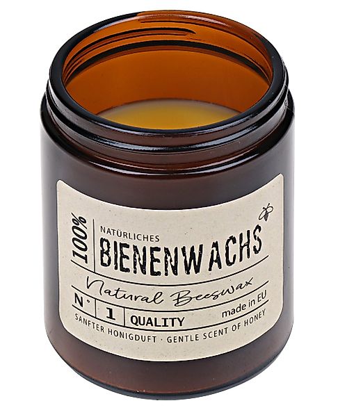 Steinhart Kerzen Bienenwachskerze 100% Bienenwachs-Kerze Glas günstig online kaufen