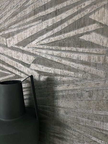 Newroom Vliestapete, Braun Tapete Glamour Linien günstig online kaufen