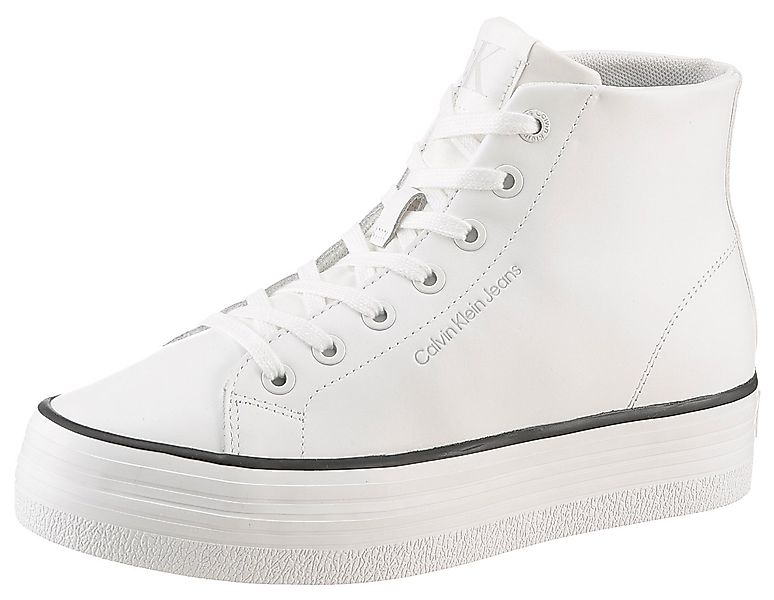 Calvin Klein Jeans BOLD VULC FLATF MID LTH IN Plateausneaker, High Top Snea günstig online kaufen