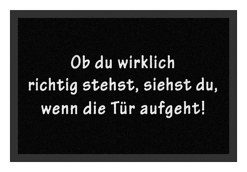 Rockbites Fußmatte Rockbites - Fußmatte Türmatte "Ob du richtig stehst" Sch günstig online kaufen