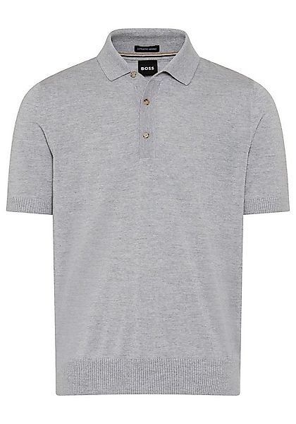 BOSS Kurzarmpullover Nolano aus Schurwolle, Polokragen günstig online kaufen