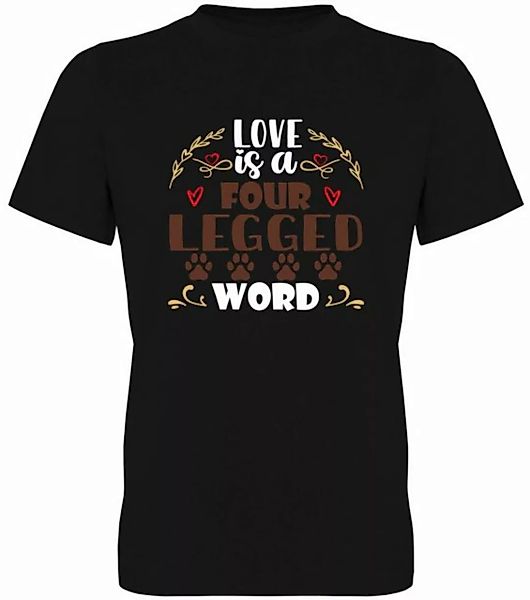 G-graphics T-Shirt Love is a four legged Word Herren T-Shirt, mit trendigem günstig online kaufen