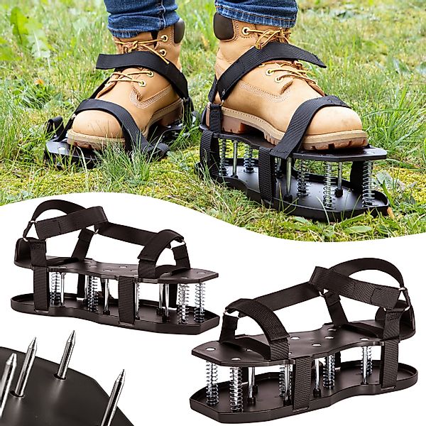 ONVAYA Vertikutierer Rasenlüfter-Schuhe ǀ Doppelsohle mit günstig online kaufen