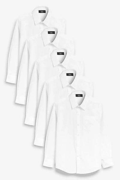 Next Langarmhemd Langarmhemden im Slim-Fit (3 - 16 Jahre), 5er-Pack (5-tlg) günstig online kaufen