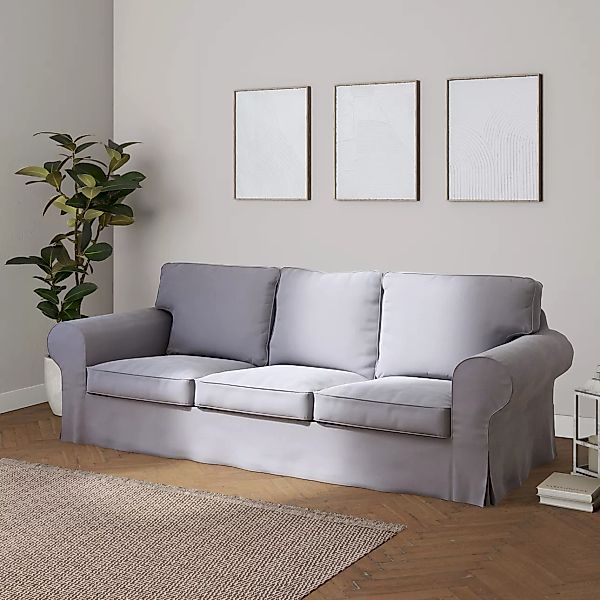 Bezug für Ektorp 3-Sitzer Schlafsofa, ALTES Modell, grau, Sofahusse Ektorp günstig online kaufen