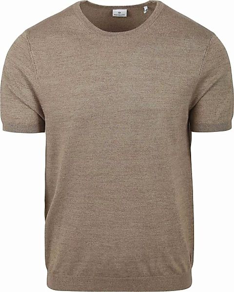 Blue Industry Knitted T-Shirt Melange Taupe - Größe XXL günstig online kaufen