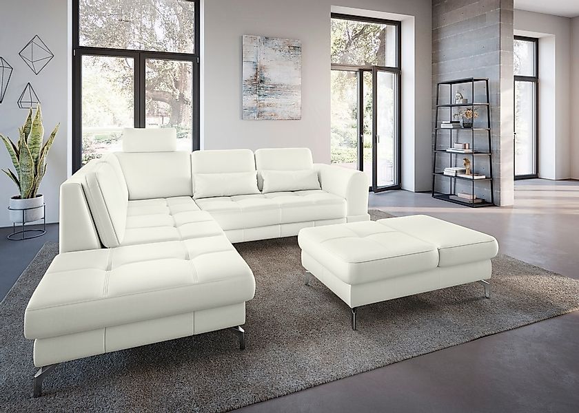 sit&more Ecksofa "Bendigo L-Form", inklusive Sitztiefenverstellung, Bodenfr günstig online kaufen