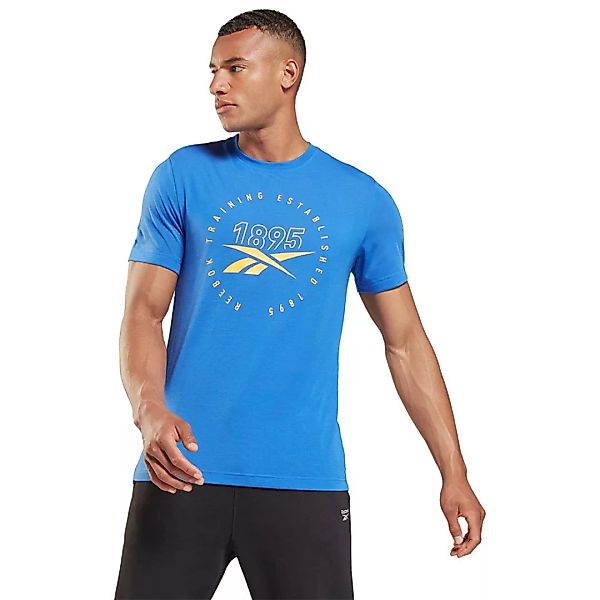 Reebok Graphic Series Training Speedwick Kurzärmeliges T-shirt S Court Blue günstig online kaufen