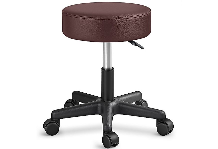TRESKO Drehhocker Rollhocker höhenverstellbar, 10 cm Dicke Polsterung, Arbe günstig online kaufen