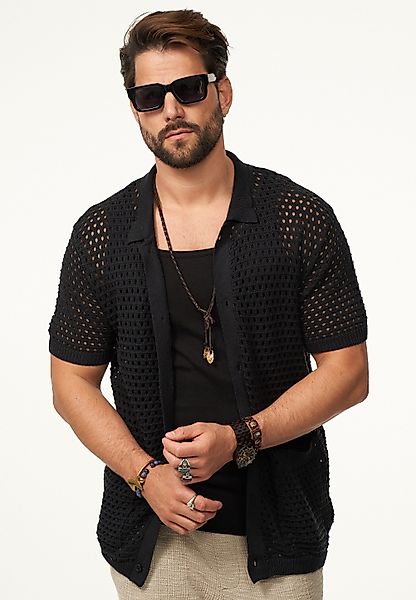 SOULSTAR Poloshirt im Crochet Vintage Summer-Look günstig online kaufen