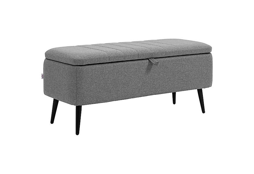 HOMCOM Sitzbank mit Stauraum, Stahlbeine (Sitztruhe, 1-St., Polsterbank mit günstig online kaufen