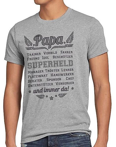style3 T-Shirt Papa Vorbild Superheld und immer da! Vater Vatertag Spruch F günstig online kaufen