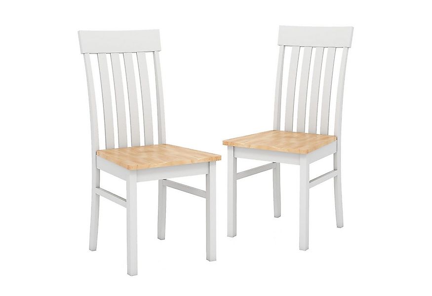 COSTWAY Esszimmerstuhl (2 St), mit ergonomischer Rückenlehnen & vertieftem günstig online kaufen