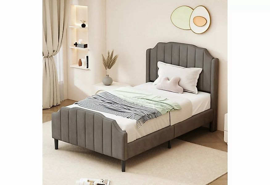 WISHDOR Polsterbett Doppelbett Bett Funktionsbett Gästebett ohne Matratze 1 günstig online kaufen