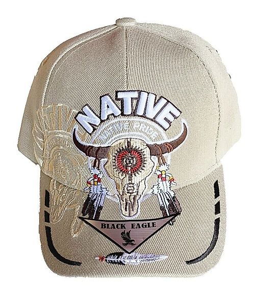 Westernlifestyle Baseball Cap Skull Longhorn bestickt günstig online kaufen