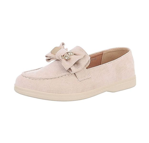 Ital-Design Damen Mokassins Freizeit Slipper (87118049) Blockabsatz Mokassi günstig online kaufen
