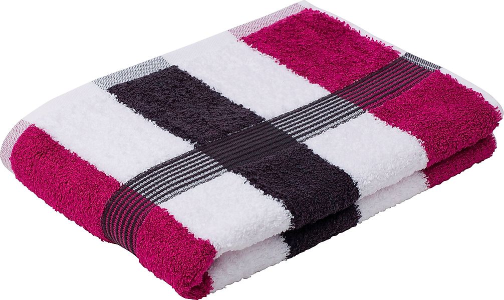 Gözze Handtücher Handtuch Duschtuch Badetuch Streifen mit Aufhängung 100% B günstig online kaufen