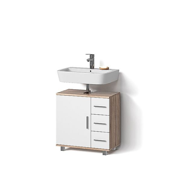 Livinity® Waschbeckenunterschrank Eisak, Sonoma, 60 x günstig online kaufen