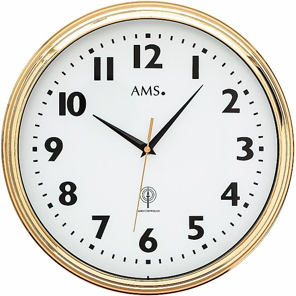 AMS Funkwanduhr F5963 (Quarzuhr,Datum,Wohnzimmer,Esszimmer,Küche,Arbeitszim günstig online kaufen