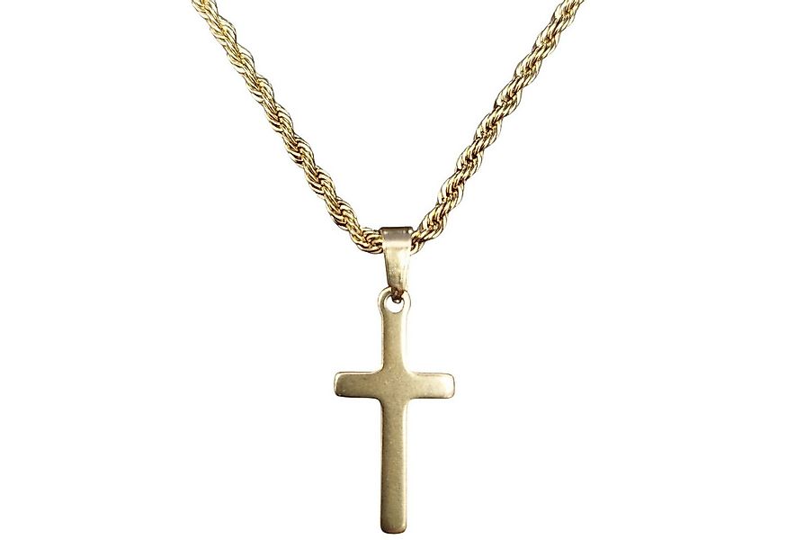 Ware aus aller Welt Edelstahlkette mit Kreuz Halskette aus Edelstahl in der günstig online kaufen