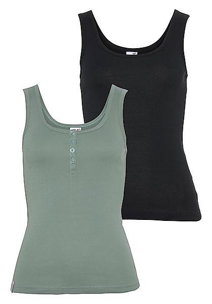 KangaROOS Tanktop (Packung, 2-tlg., 2er-Pack) einmal mit und einmal ohne Kn günstig online kaufen