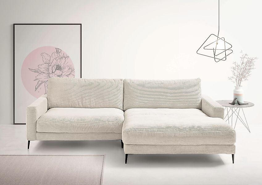 INOSIGN Ecksofa "Downtown, B/T/H: 272/190/84 cm L-Form", weicher Sitzkomfor günstig online kaufen