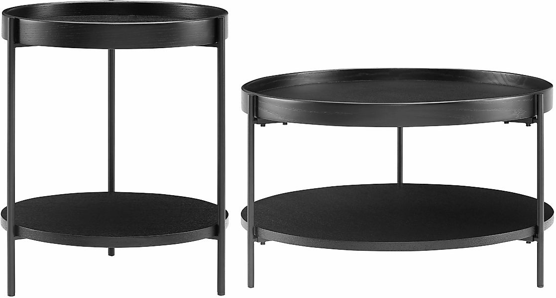 SalesFever Couchtisch, (Set, 2 St.), mit je 2 Ablageflächen günstig online kaufen