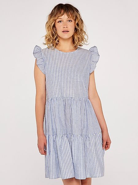 Apricot Minikleid Mix Stripe Lines Tiered günstig online kaufen
