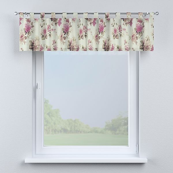 Kurzgardine mit Schlaufen, beige- rosa, 130 x 40 cm, Londres (141-07) günstig online kaufen