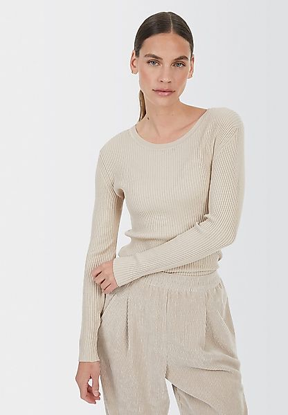 MARC AUREL Rundhalspullover in Rippen-Optik günstig online kaufen