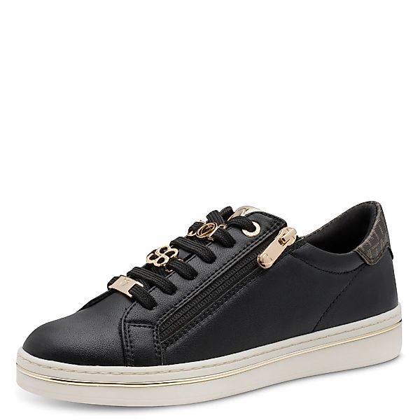 MARCO TOZZI Plateausneaker, Freizeitschuh, Halbschuh, Schnürschuh mit Logos günstig online kaufen