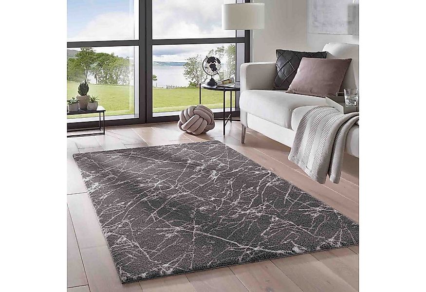 TaraCarpet Teppich Supersoft Kurzflorteppich Valetta Marmor, rechteckig, Hö günstig online kaufen