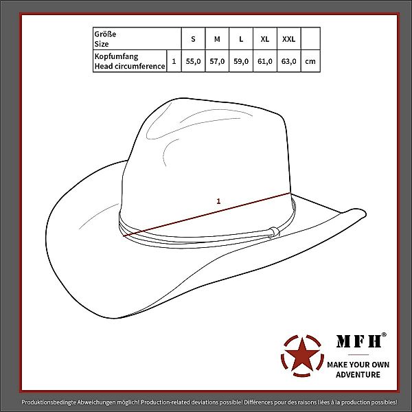 MFH Outdoorhut US GI Buschhut, mit Kinnband, GI Boonie, Rip Stop, schwarz - günstig online kaufen