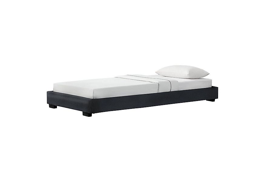 Corium Polsterbett, »Masari« Modernes Bett 90x200cm mit Lattenrost schwarz günstig online kaufen